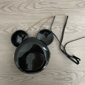 Black Mickey Crossbody Purse